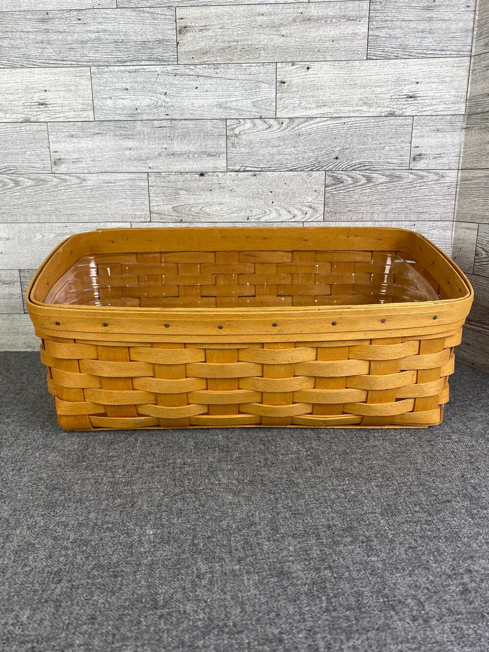 Longaberger 1999 Vanity Basket Protector Woven Storage LARGE VINTAGE COLLECTIBLE
